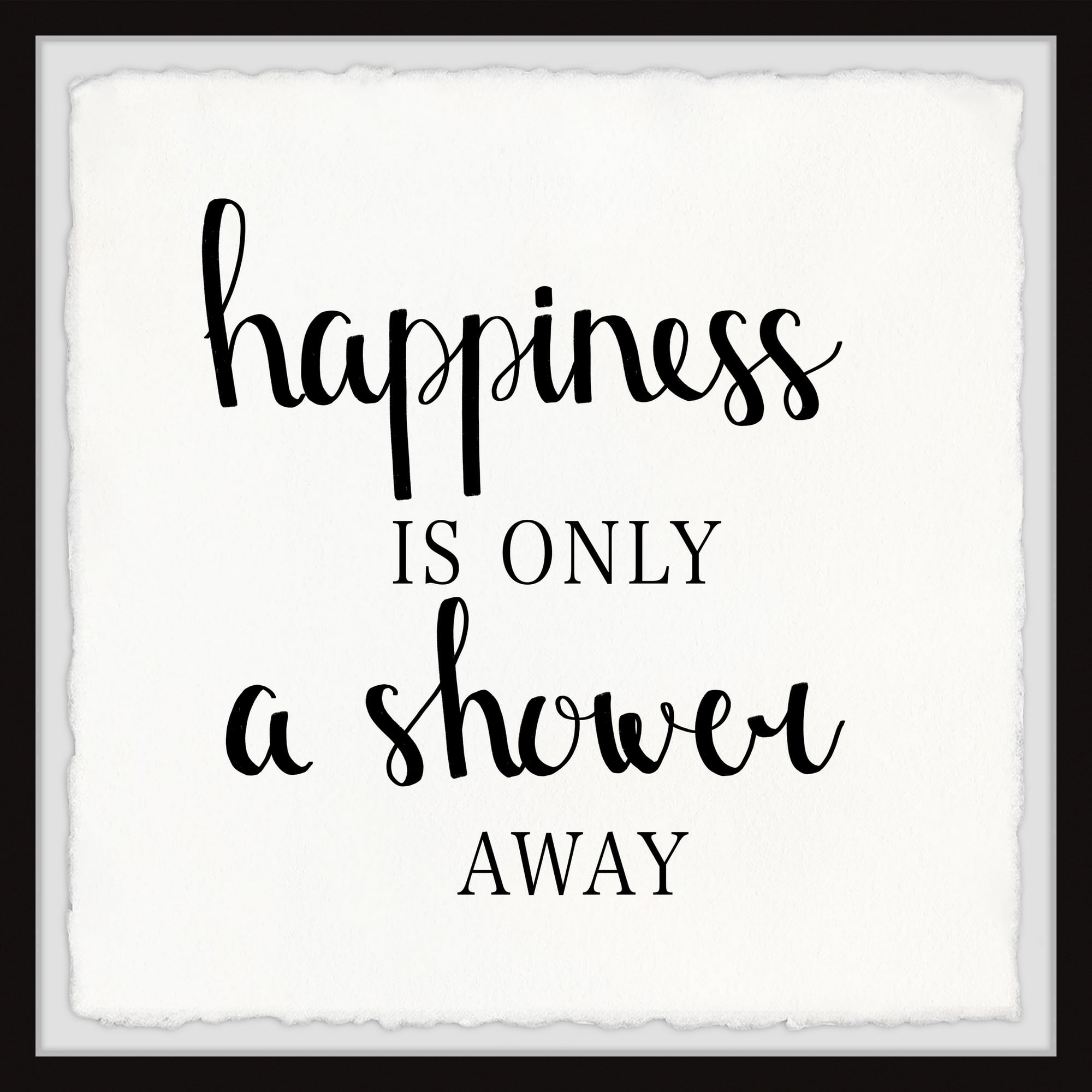 Marmont Hill Shower Happiness Framed Wall Art, 18" x 18"