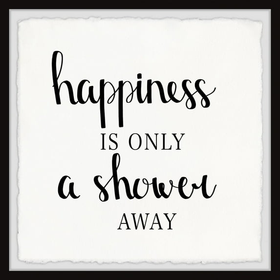 Marmont Hill Shower Happiness Framed Wall Art, 24" x 24"