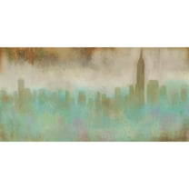 MARMONT HILL  - 'Shrouded Skyline' by Rick Novak Painting Print on Wrapped Canvas - Multi-Color 24 x 12
