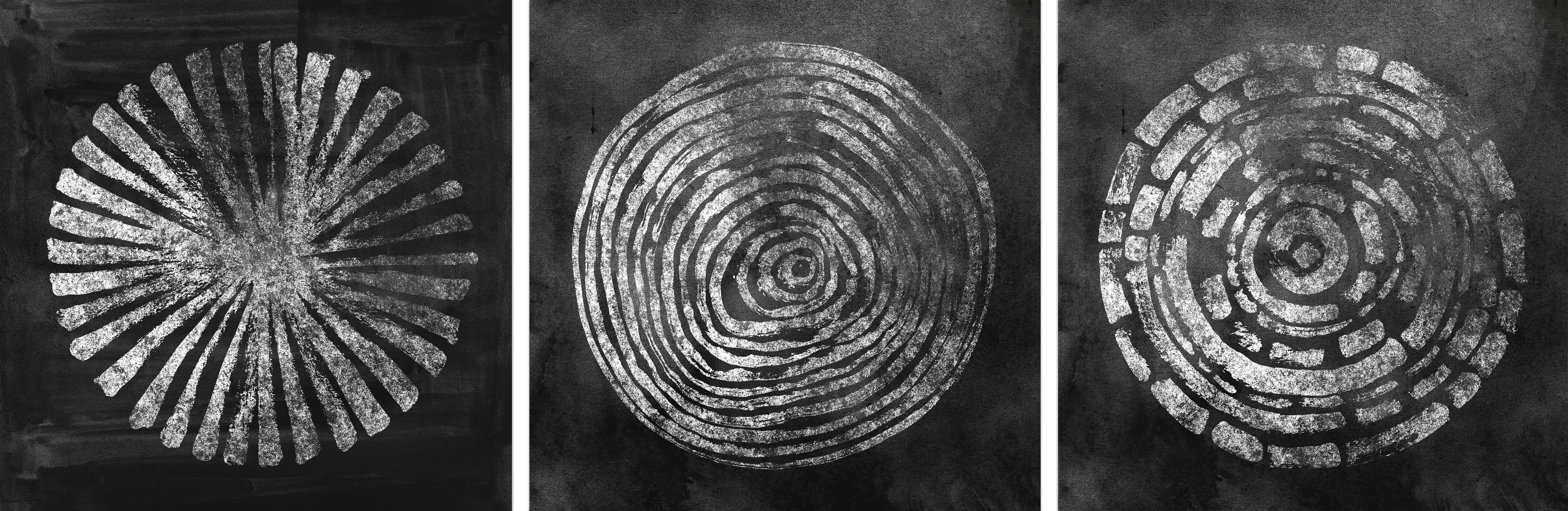 Marmont Hill Silver Circle Triptych