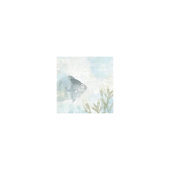 Marmont Hill Silver Swimmer Painting Print on Wrapped Canvas