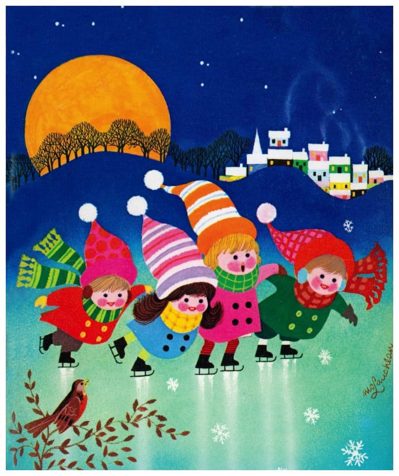 Marmont Hill "Skating" by Curtis Painting Print on Canvas