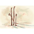 thumbnail image 1 of Marmont Hill - "Skis" by Marie-Eve Pharand Painting Print on Wrapped Canvas, 1 of 5