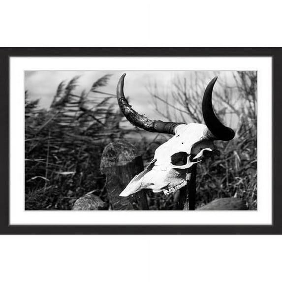 Marmont Hill "Skull in the Grass" Framed Painting Print