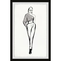 Marmont Hill Sleek Girl Framed Wall Art