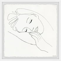 Marmont Hill Sleeping Beauty Framed Wall Art, 12" x 12"