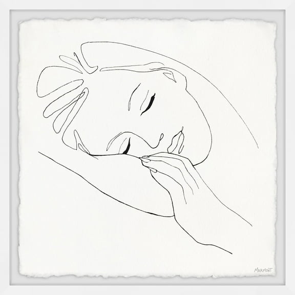 Marmont Hill Sleeping Beauty Framed Wall Art, 12" x 12"