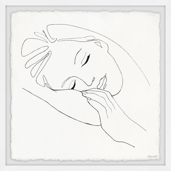 Marmont Hill Sleeping Beauty Framed Wall Art, 32" x 32"