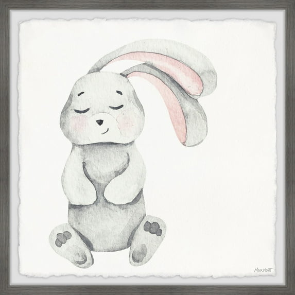 Marmont Hill Sleeping Bunny Framed Wall Art