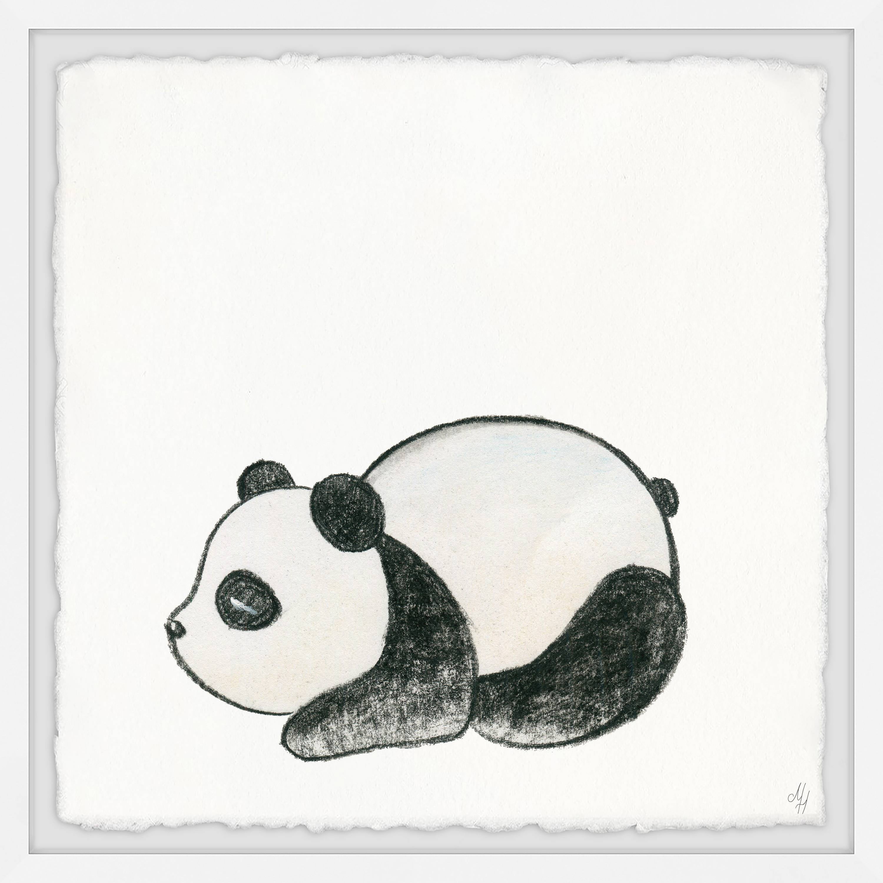Marmont Hill Sleepy Panda Framed Wall Art, 32.00" x 1.50"
