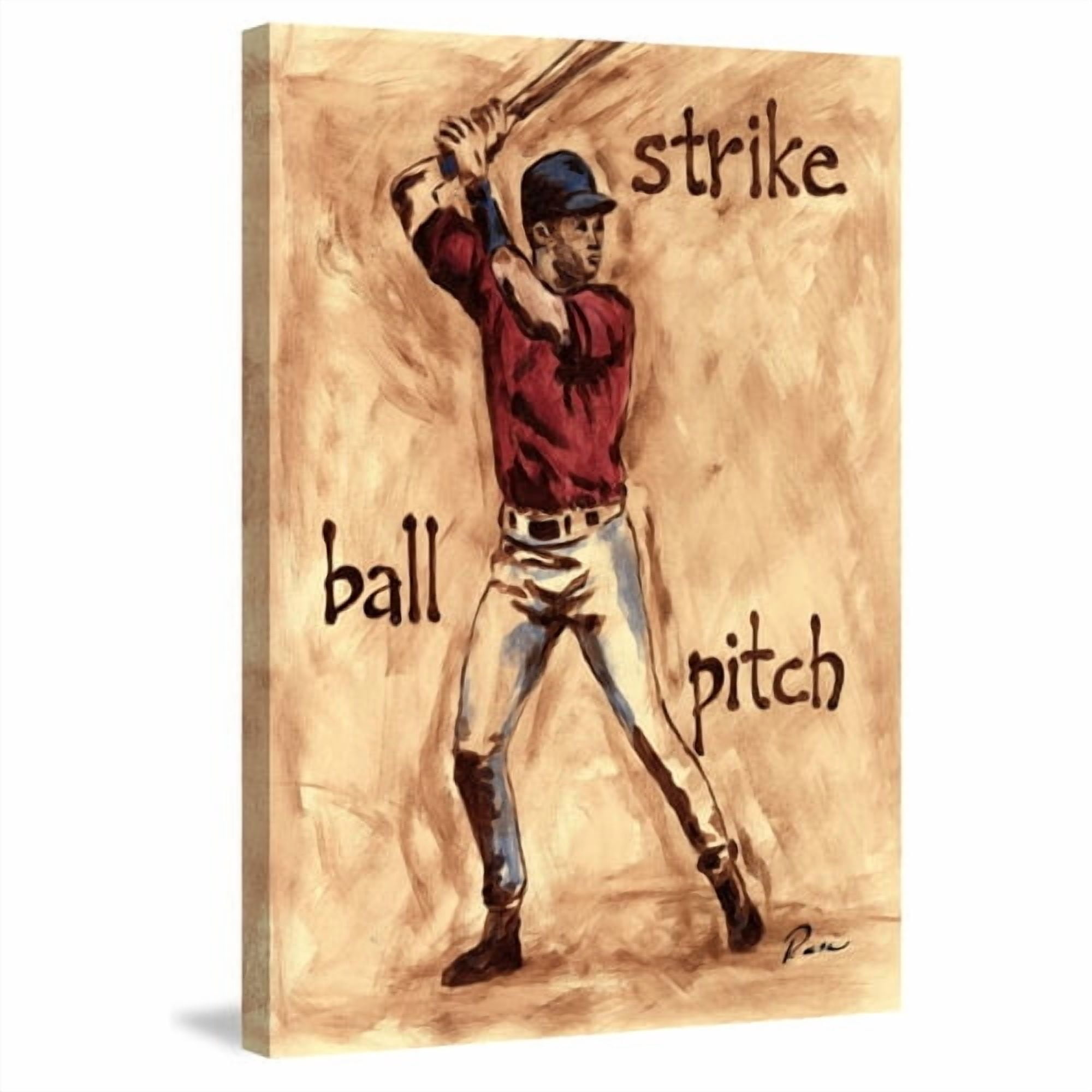 Marmont Hill "Slugger" by Reesa Qualia Painting Print on Wrapped Canvas