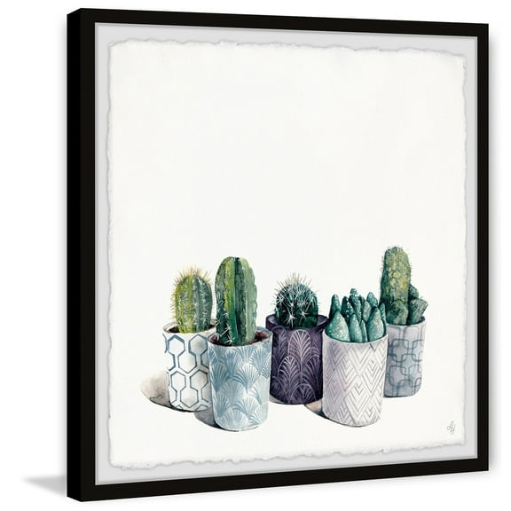 Marmont Hill Small Pots Ii Framed Wall Art, 12.00" x 1.50"