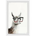 thumbnail image 1 of Marmont Hill Smart Llama Ii Framed Wall Art, 12.00" x 1.50", 1 of 6