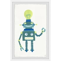 Marmont Hill Smart Robot Framed Wall Art, 8.00" x 1.50"