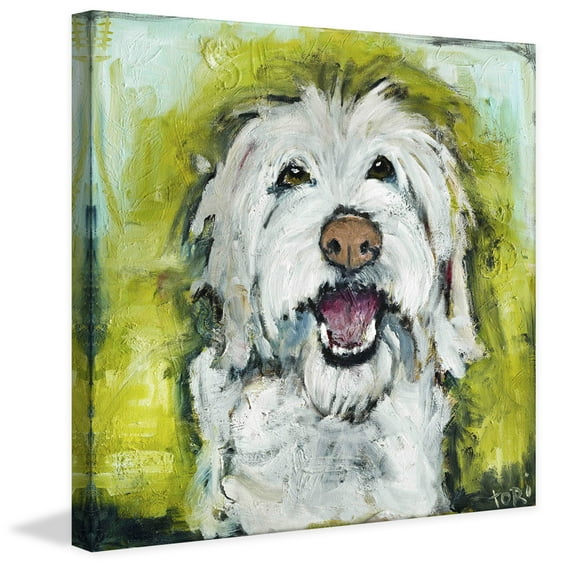 Marmont Hill Smiley Dog by Tori Campisi Canvas Wall Art