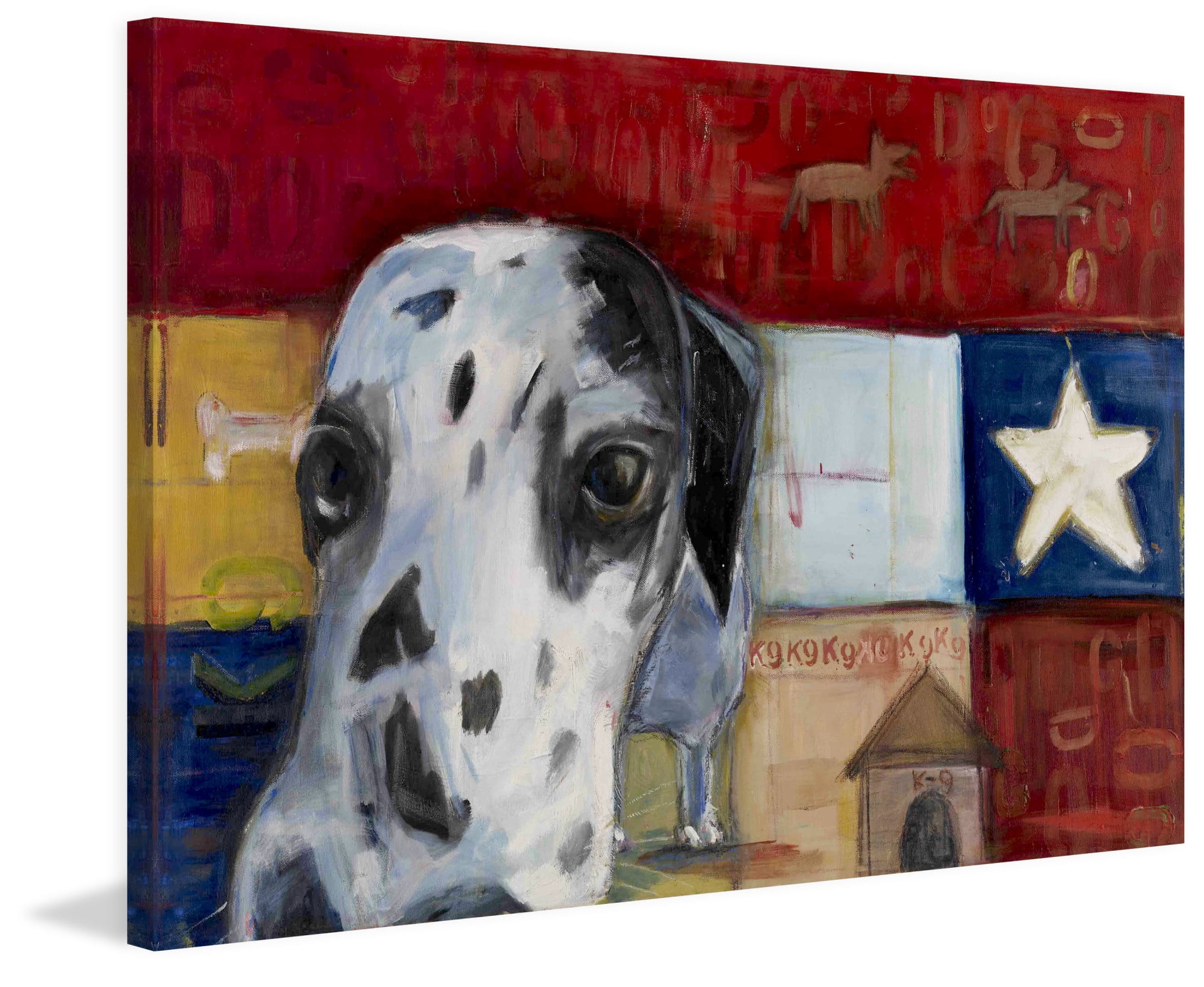 Marmont Hill "Sniff Sniff" by Tori Campisi Painting Print on Canvas