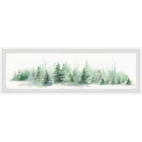 Marmont Hill Snow Covered Pines Framed Painting Print