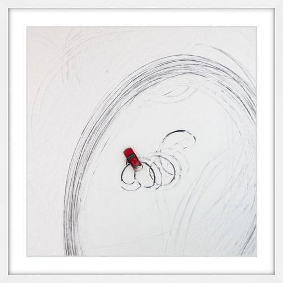 Marmont Hill "Snow Donuts" by Karolis Janulis Framed Painting Art Print