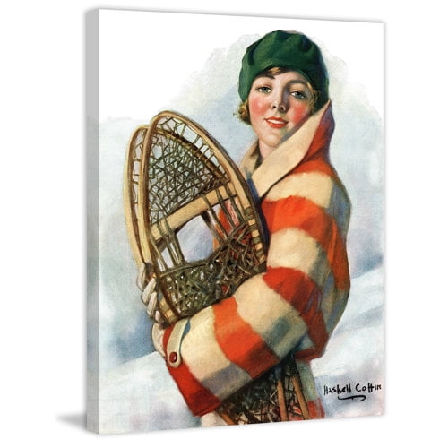 Marmont Hill - "Snowshoes" Painting Print on Wrapped Canvas