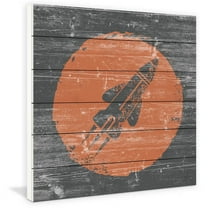 Marmont Hill - "Soaring Rocket" Painting Print on White Wood