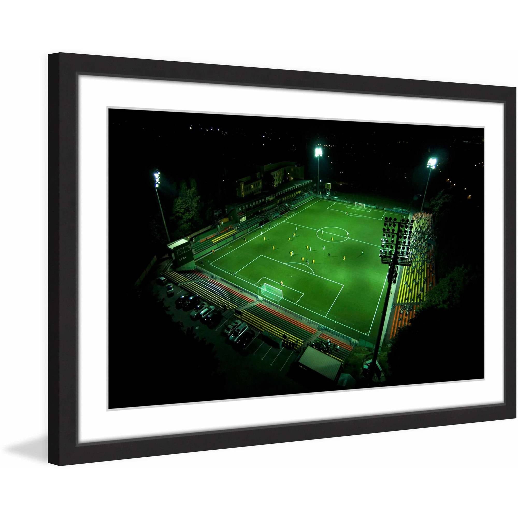 Marmont Hill "Soccer Field" by Karolis Janulis Framed Painting Print