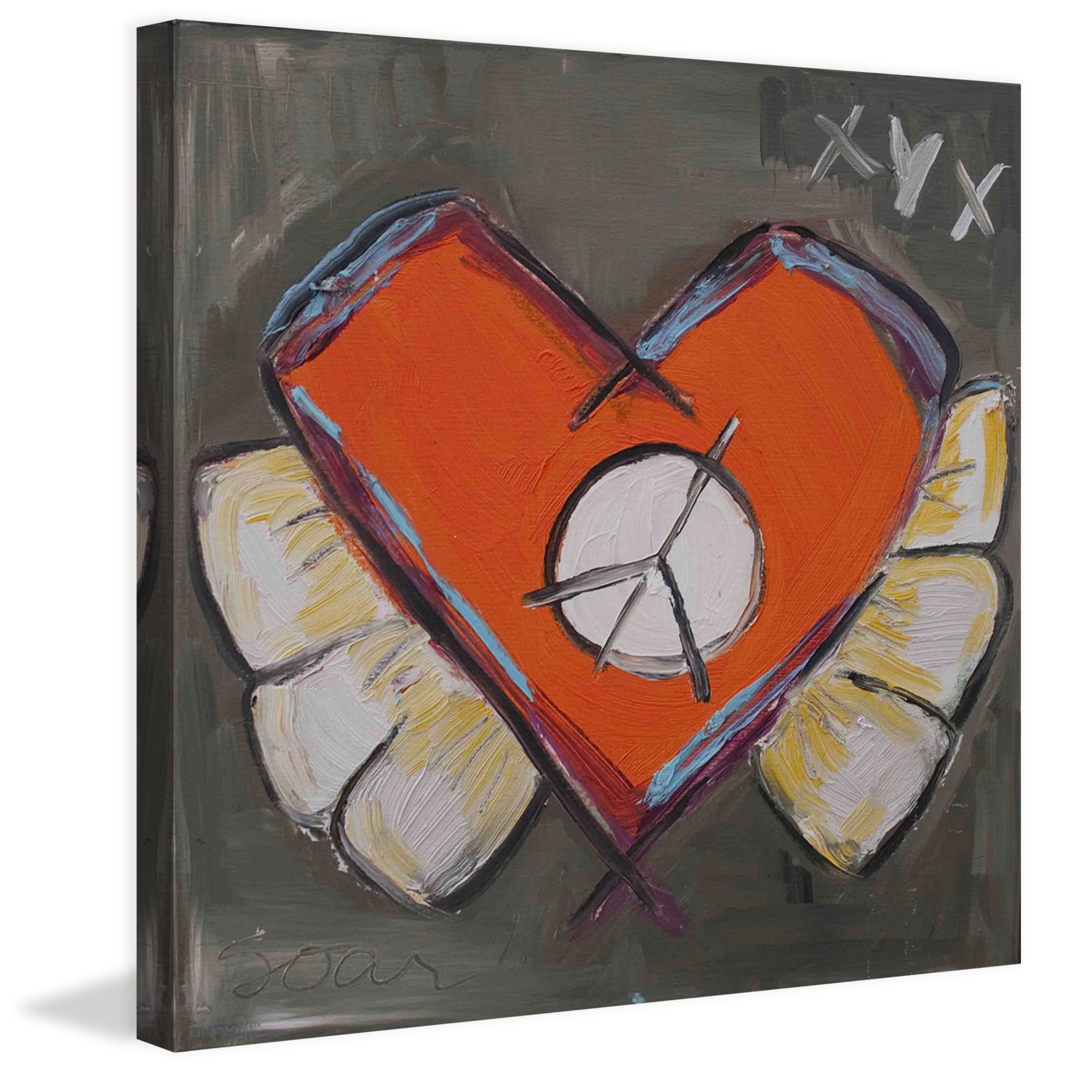 Marmont Hill "Sore Heart" by Tori Campisi Painting Print on Canvas