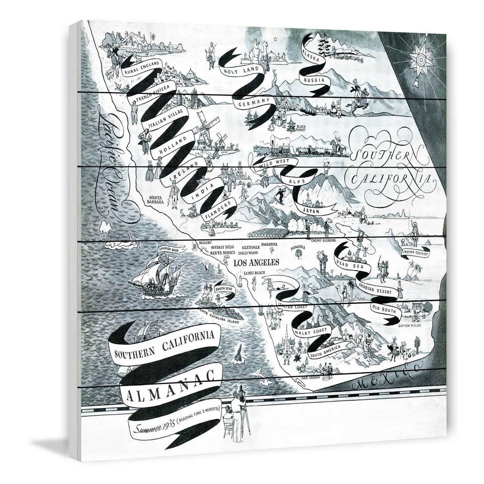 Marmont Hill Southern California Almanac Painting Print