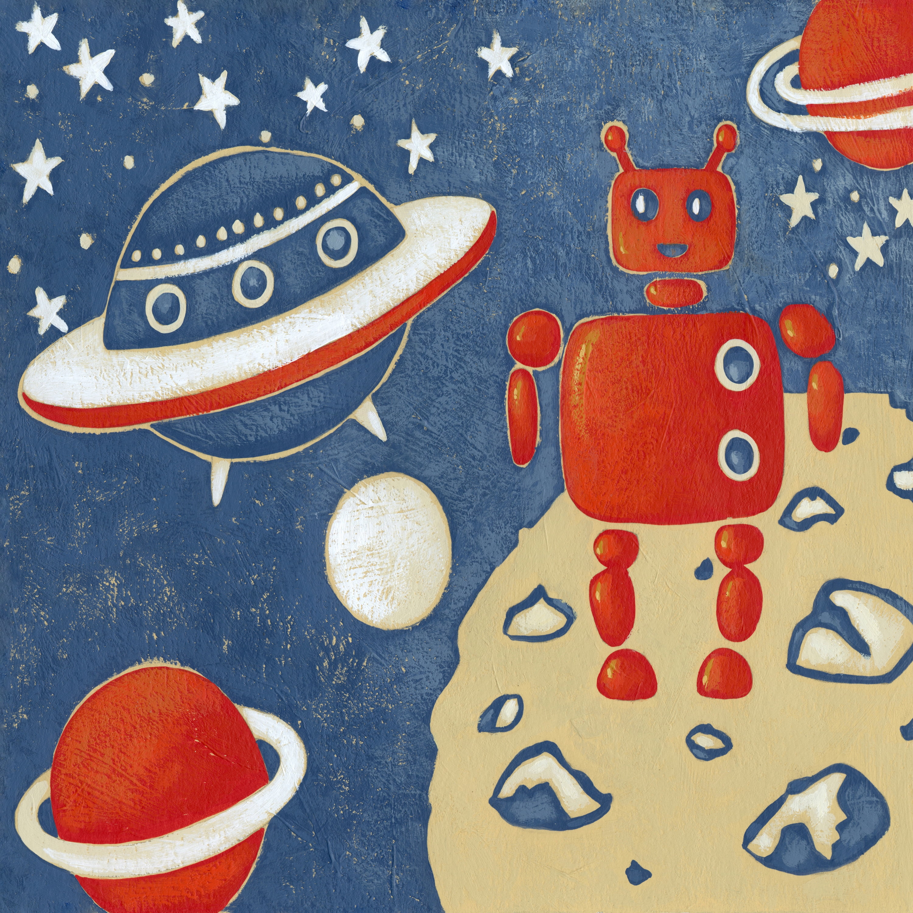 Marmont Hill Space Explorer II Canvas Wall Art
