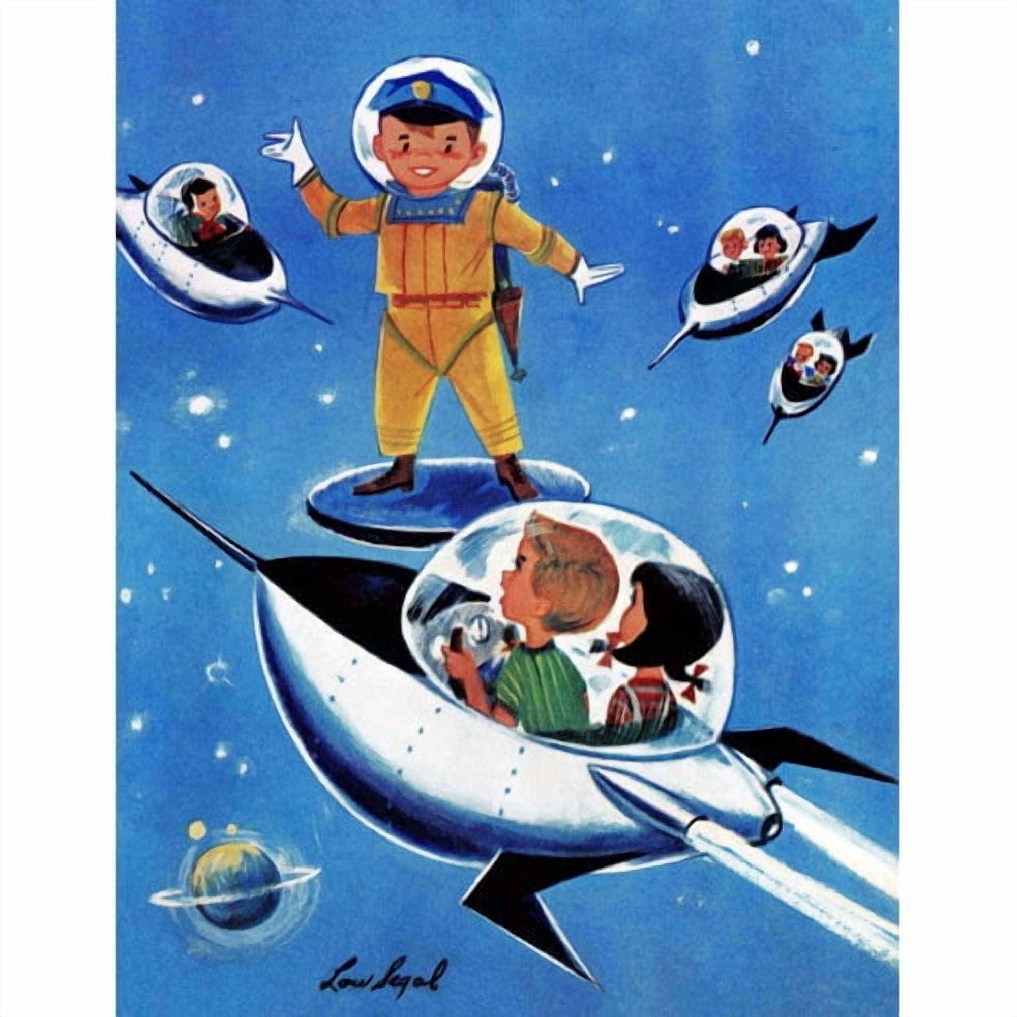 Marmont Hill "Space Officer" by Curtis Painting Print on Canvas
