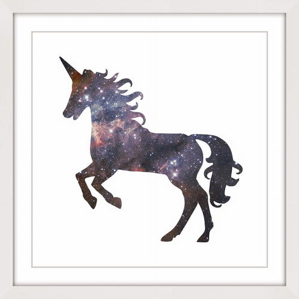 Marmont Hill "Space Unicorn 2" by Shayna Pitch Framed Painting Print