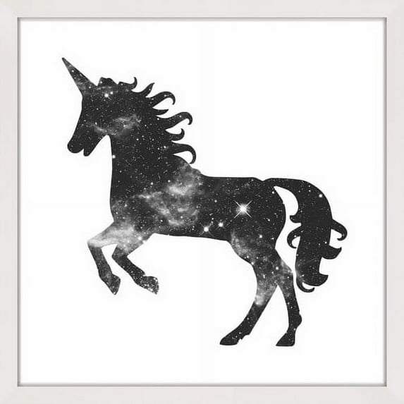 Marmont Hill "Space Unicorn" by Shayna Pitch Framed Painting Print