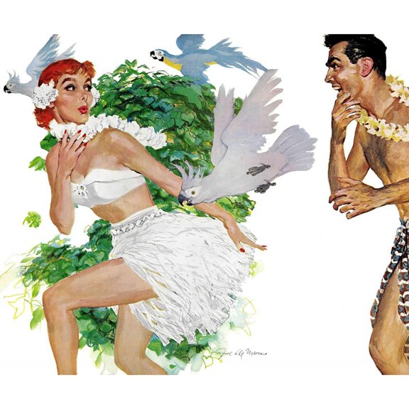 Marmont Hill "Spell of the Islands" by Joe de Mers Painting Print on Canvas