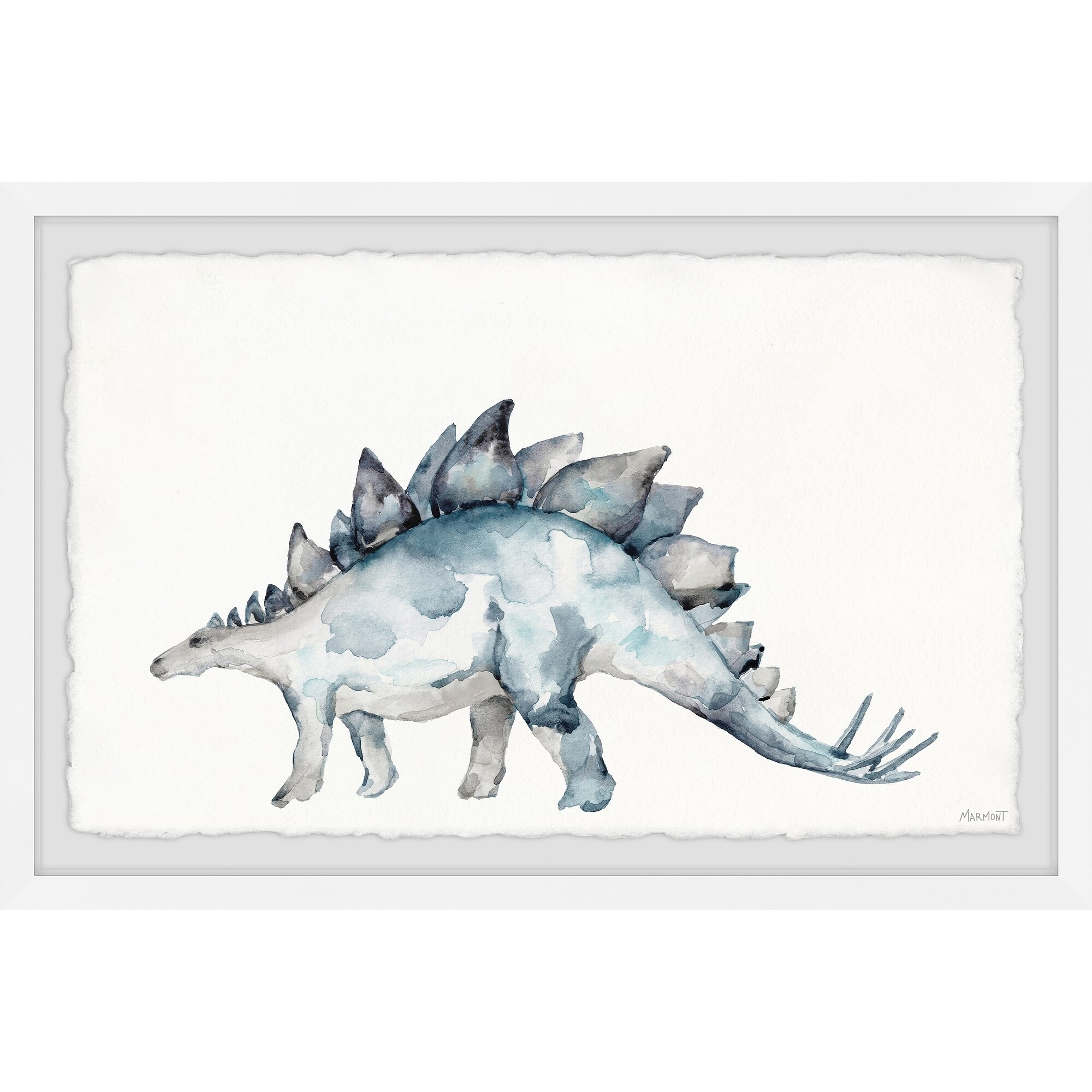 Marmont Hill Spiked Dinosaur Framed Wall Art