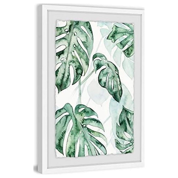 Marmont Hill Split Leaf II Framed Painting Print