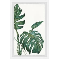 Marmont Hill Split Leaves Framed Wall Art