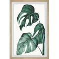 thumbnail image 1 of Marmont Hill Split Leaves in White Framed Wall Art, 1 of 6