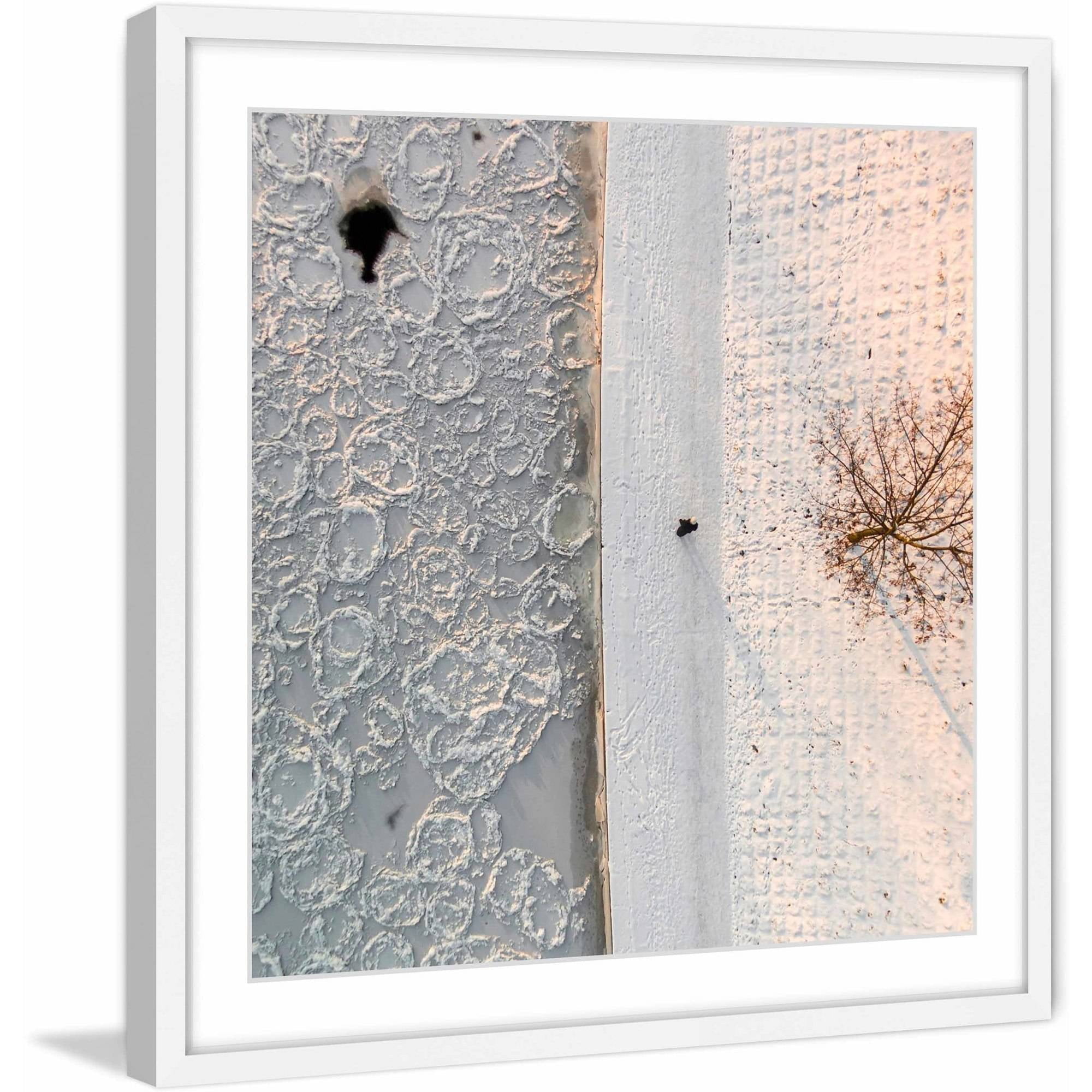Marmont Hill "Splotchy Land" By Karolis Janulis Framed Painting Art Print, 32.0" x 1.5"