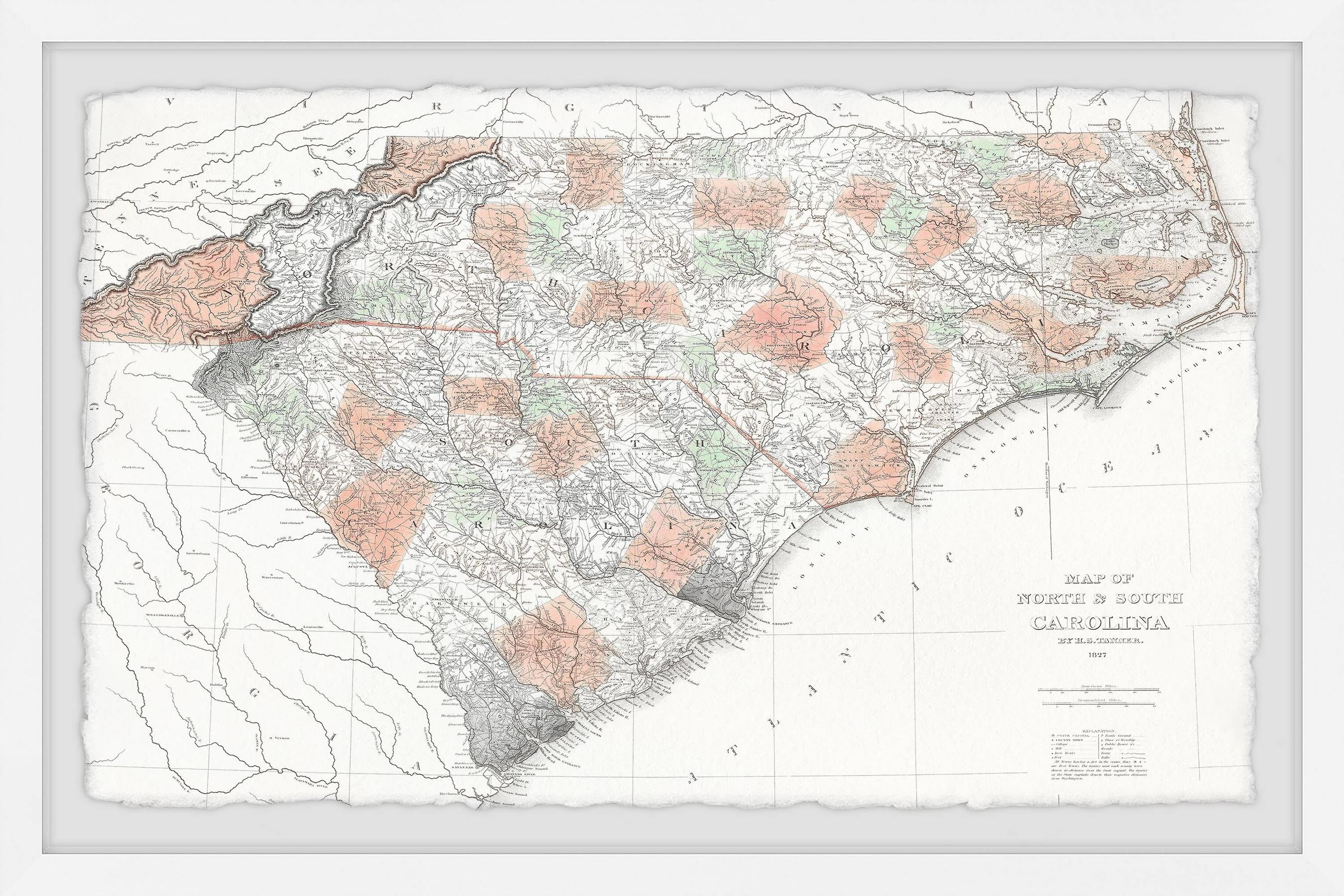 Marmont Hill Spots Map Framed Wall Art