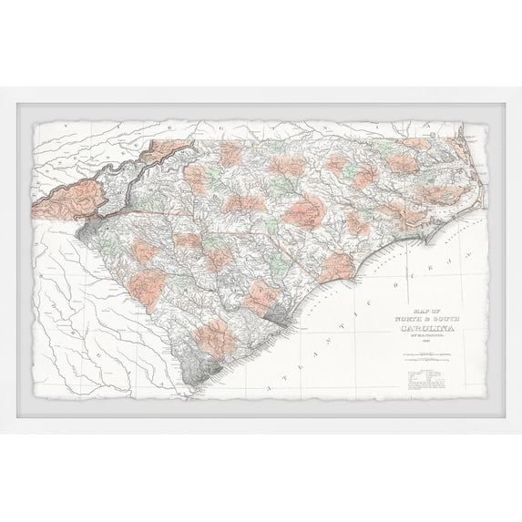 Marmont Hill Spots Map Framed Wall Art