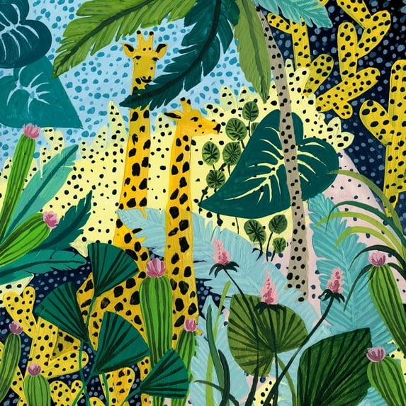 Marmont Hill Spotted Jungle Canvas Wall Art