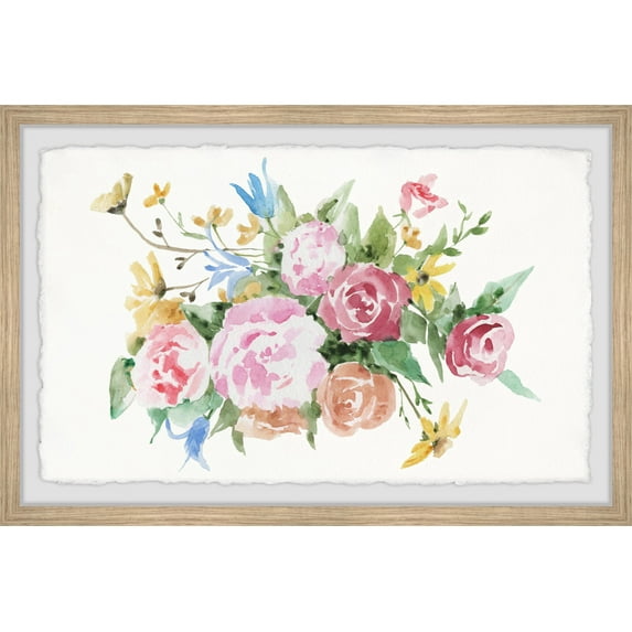 Marmont Hill Spring Flowers Framed Wall Art, 24.00" x 1.50"