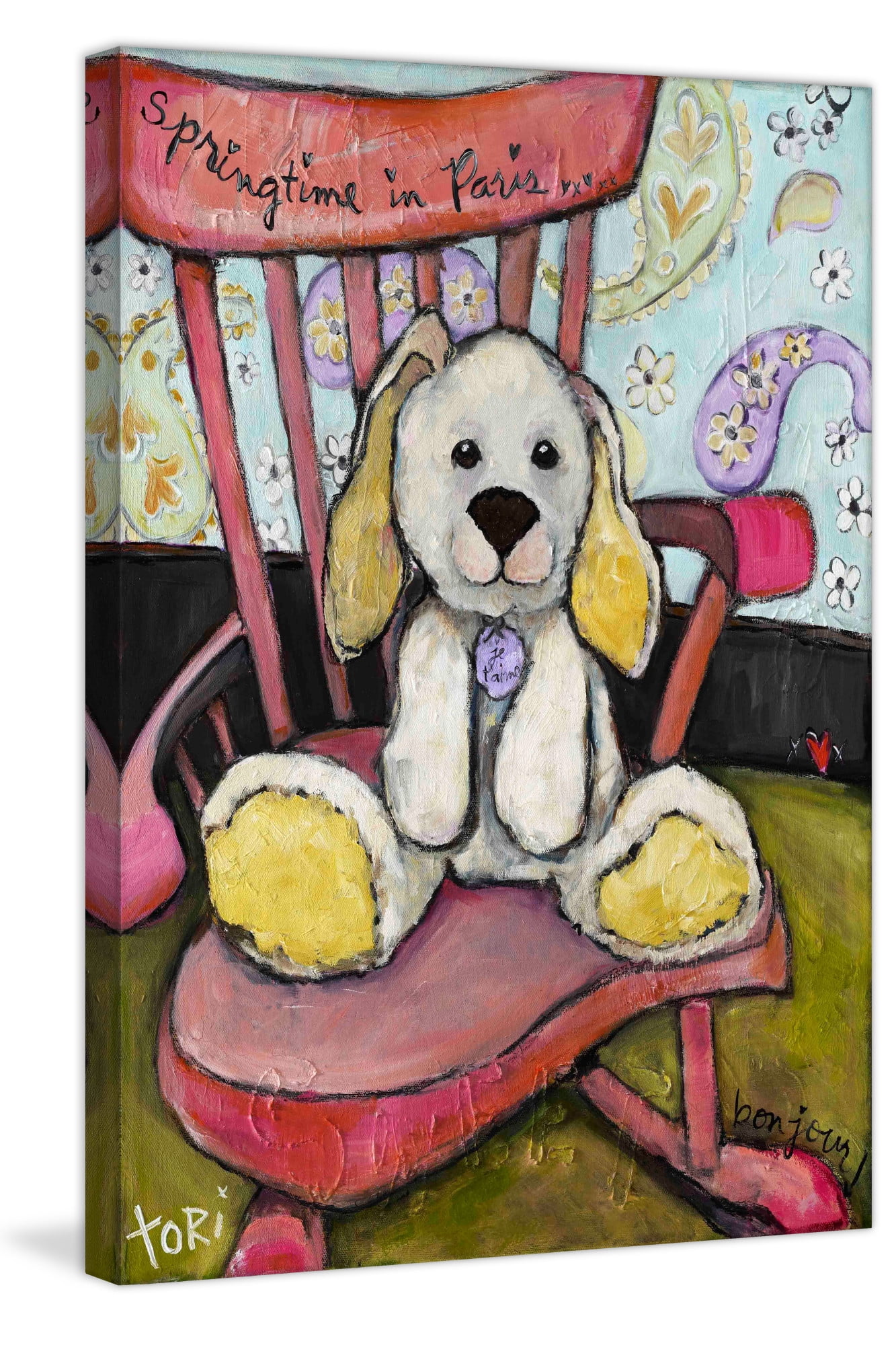 Marmont Hill "Springtime in Paris" by Tori Campisi Painting Print on Canvas