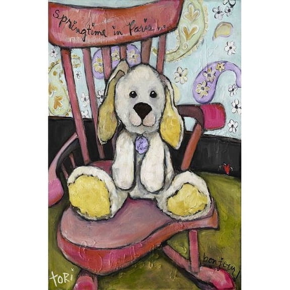 Marmont Hill "Springtime in Paris" by Tori Campisi Painting Print on Canvas