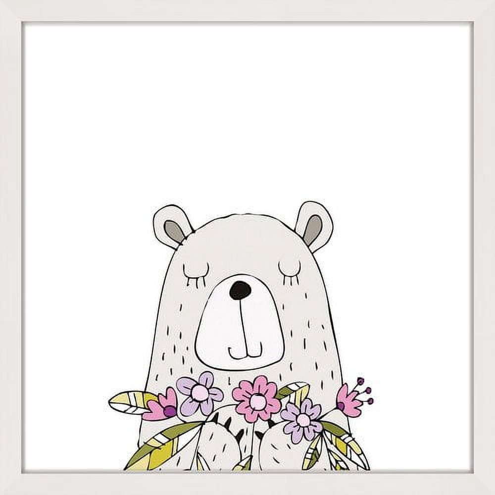 Marmont Hill "Square Bear" by Shayna Pitch Framed Painting Print
