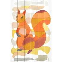 Marmont Hill "Squirrel" by Yolanta Gawlik Painting Print on White Wood