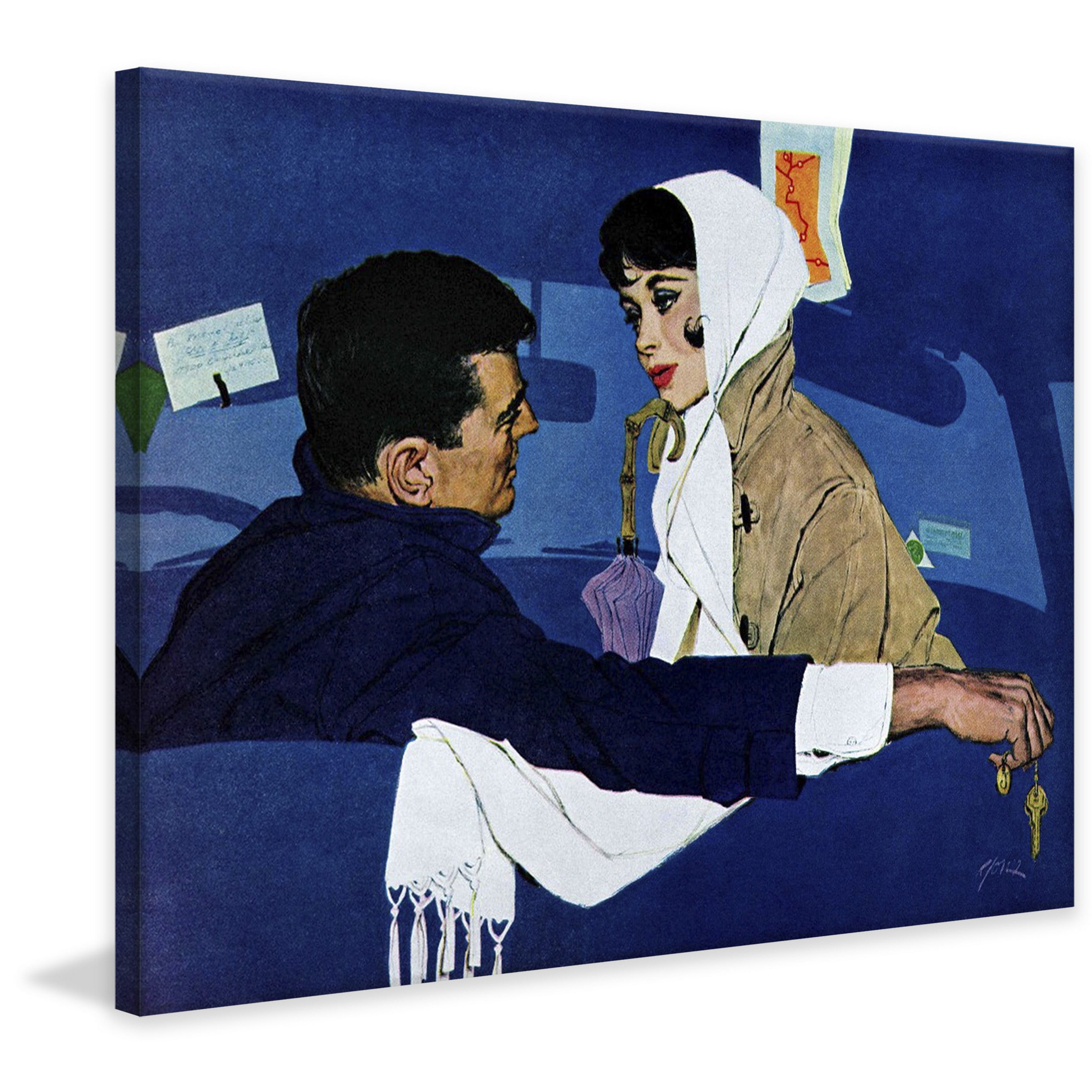 Marmont Hill "Stand-In Girl" by Robert Jones Painting Print on Canvas