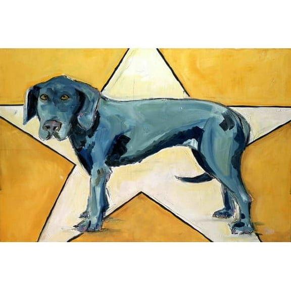 Marmont Hill "Star Dog" by Tori Campisi Painting Print on Canvas