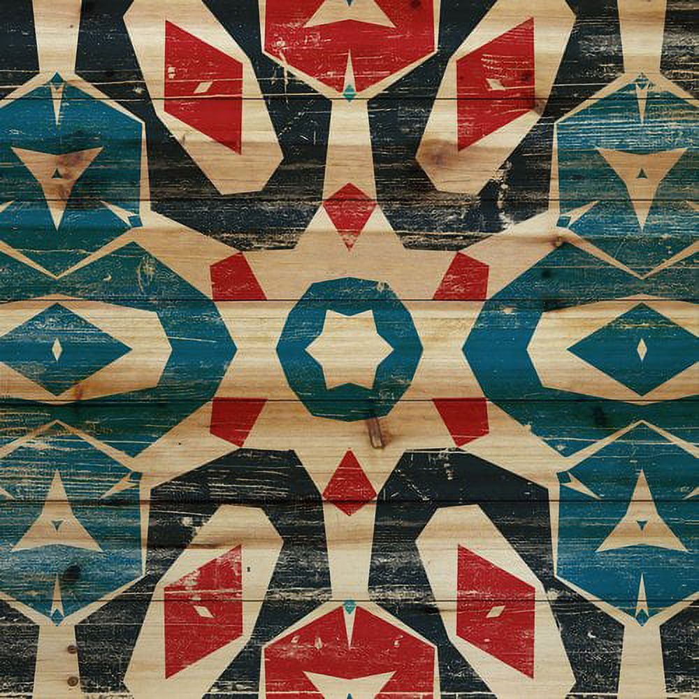 Marmont Hill - "Star Explosion" Painting Print on Natural Pine Wood