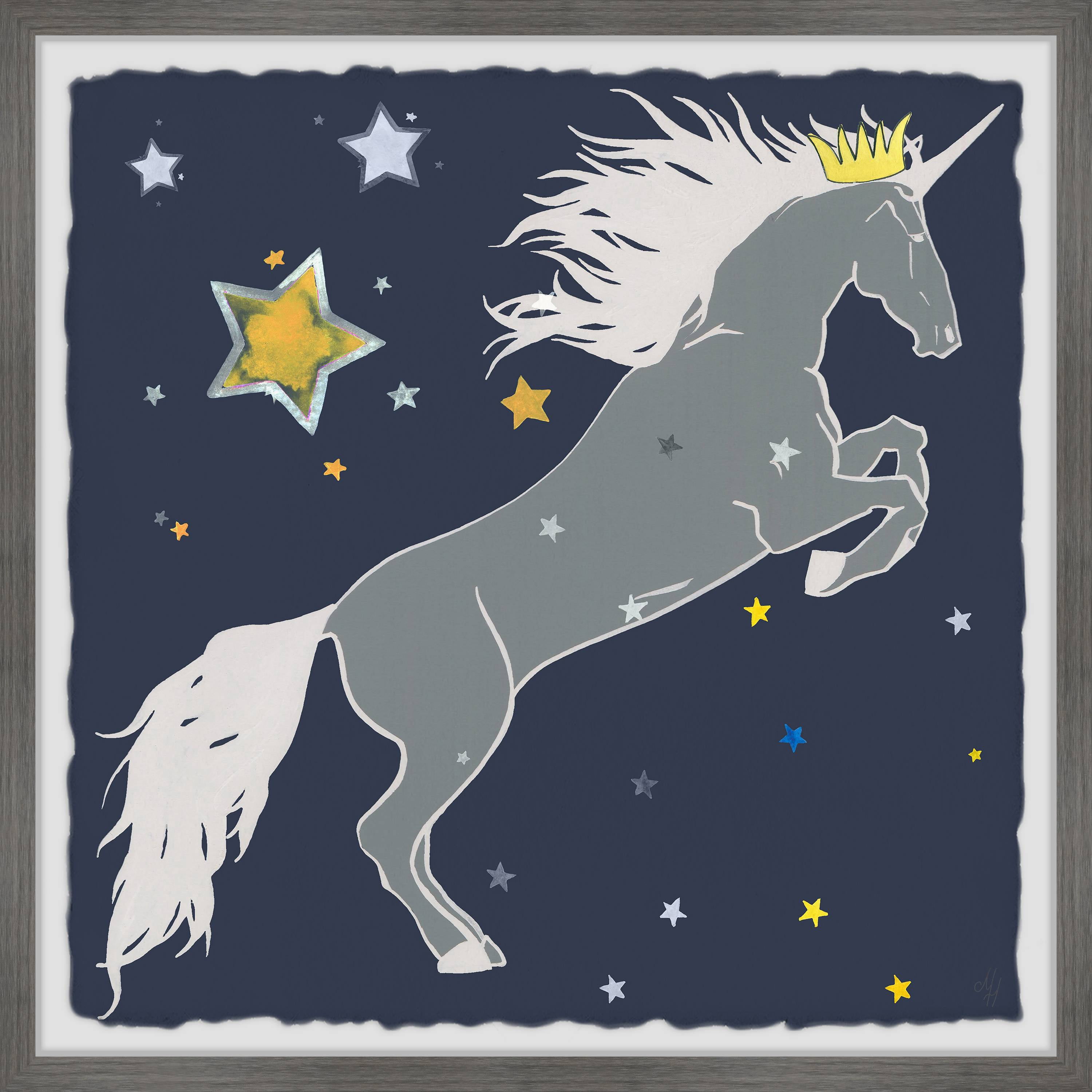 Marmont Hill Star-crowned Unicorn Framed Wall Art
