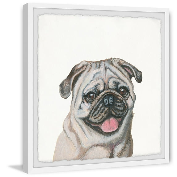 Marmont Hill "Stares At Me" Framed Painting Art Print, 18.00" x 1.50"